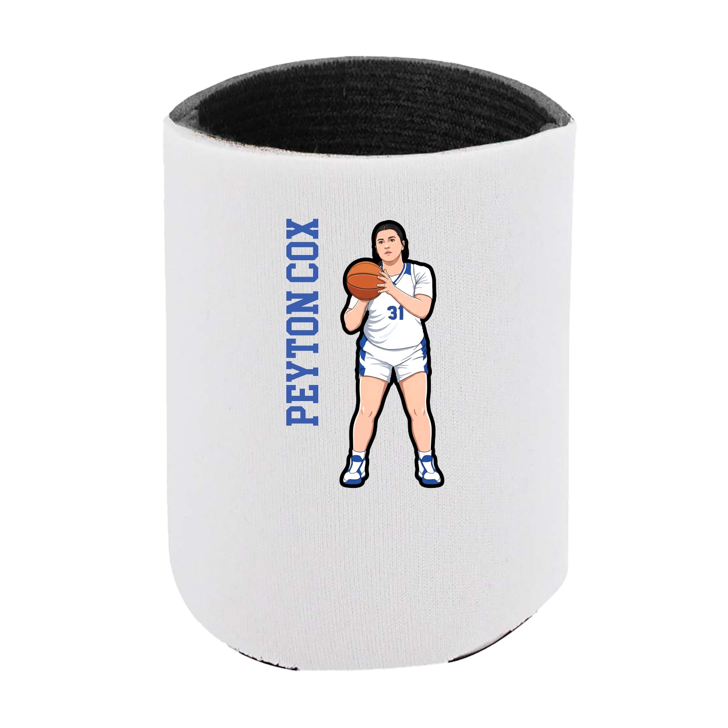 Can Holder — Name Vertical in White