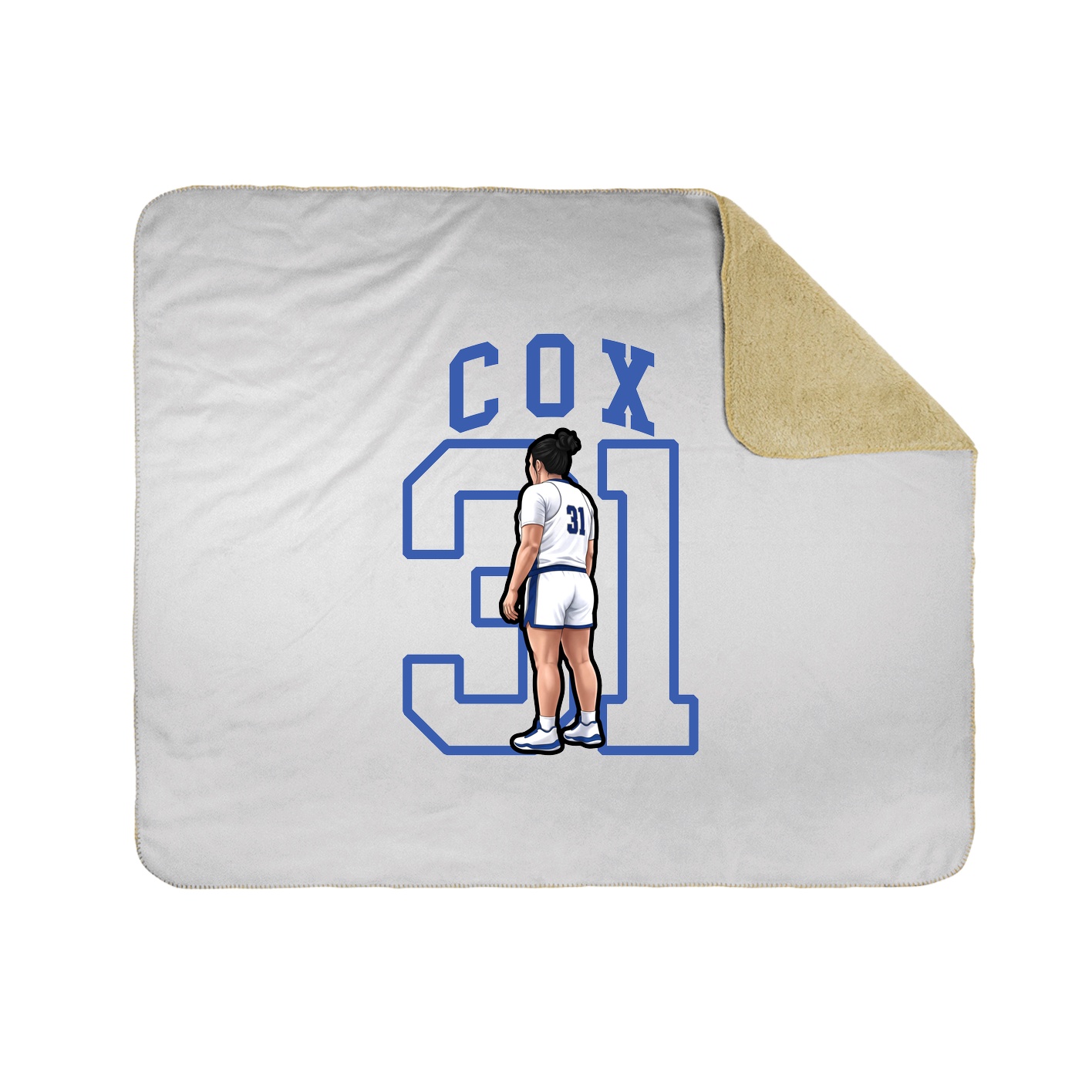 Throw Blanket — Shirsey in White