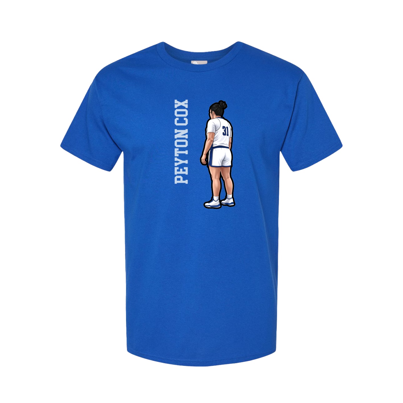 Tee — Name Vertical in Royal