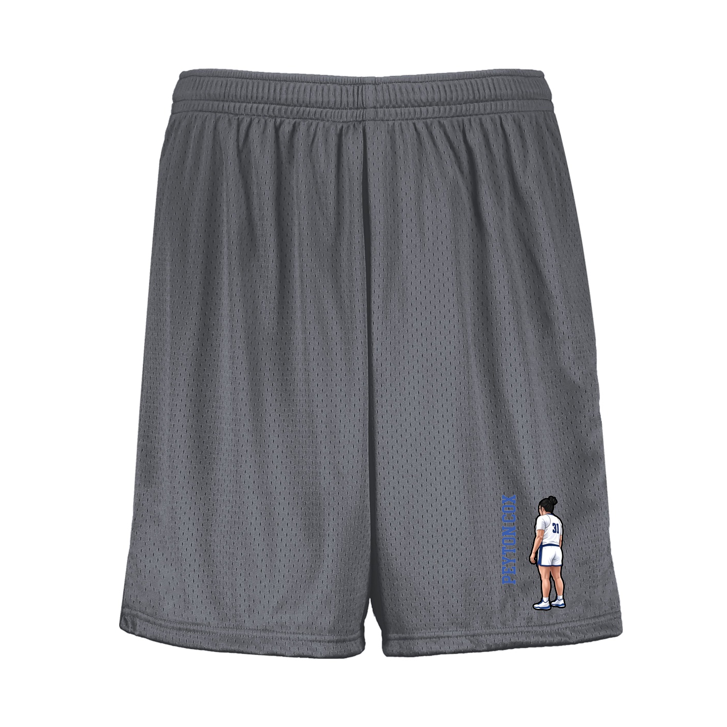 Shorts — Name Vertical in Grey