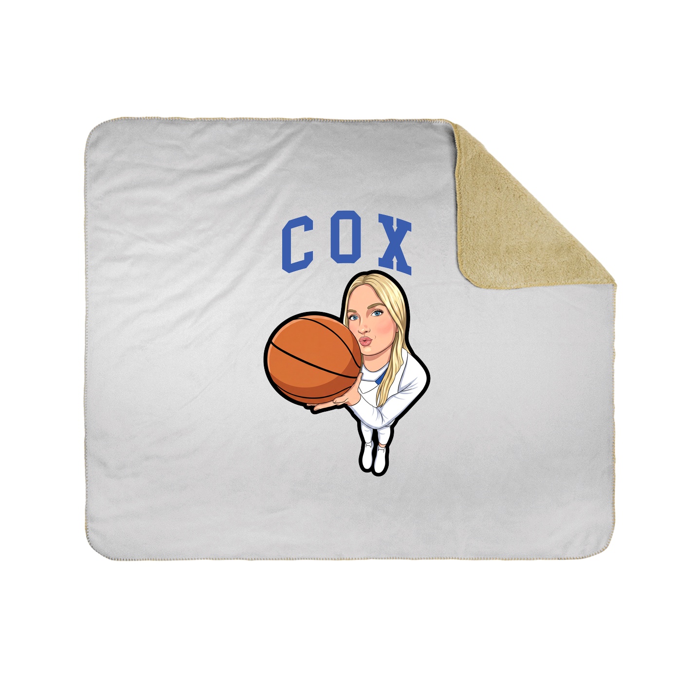 Throw Blanket — Shirsey in White