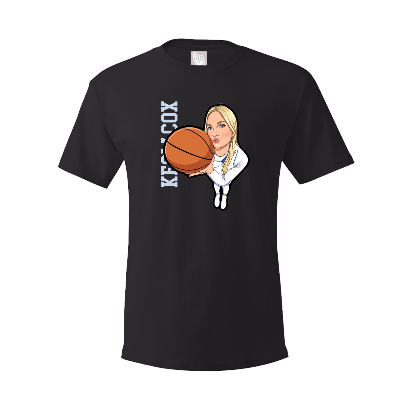 Tee — Name Vertical in Black