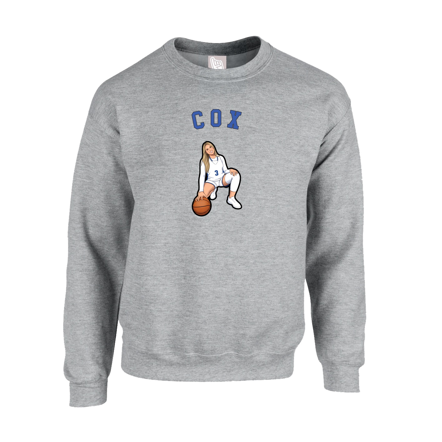 Fleece Crew — Shirsey Arch in Grey