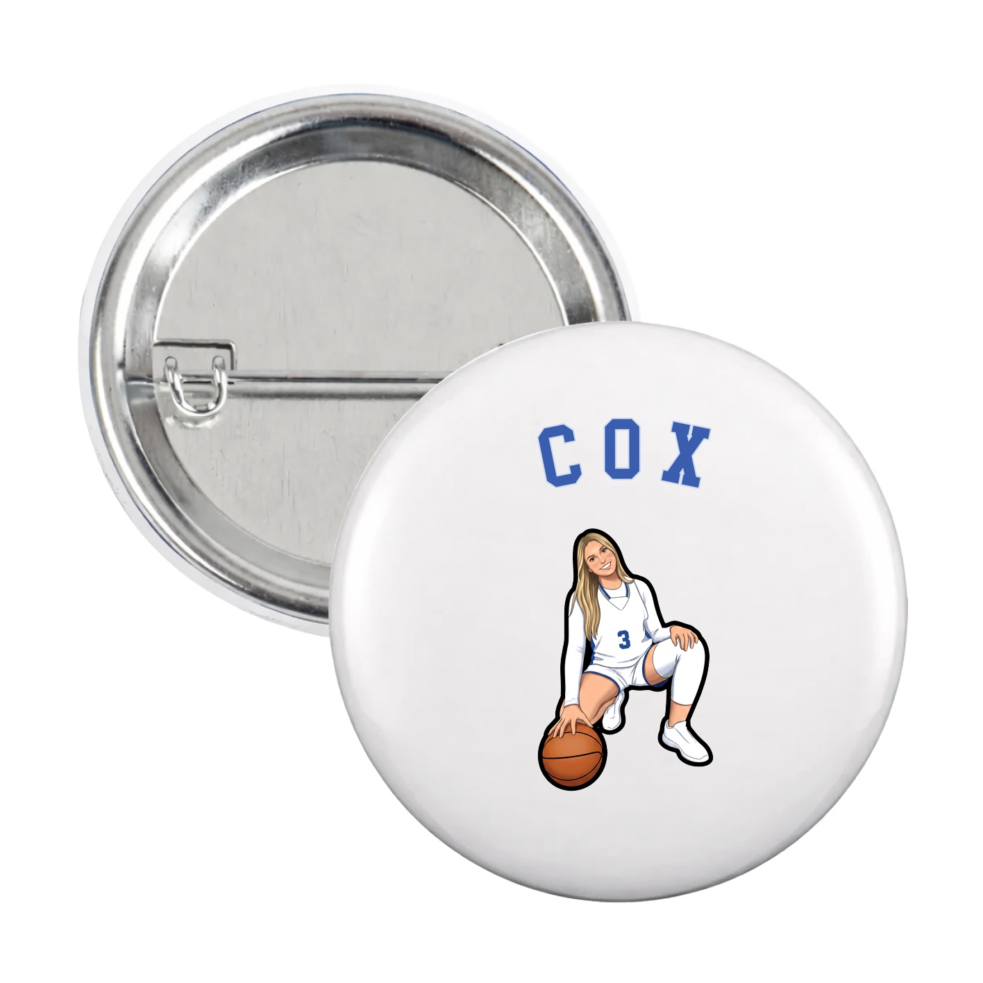 Game Day Button — Shirsey Arch in White