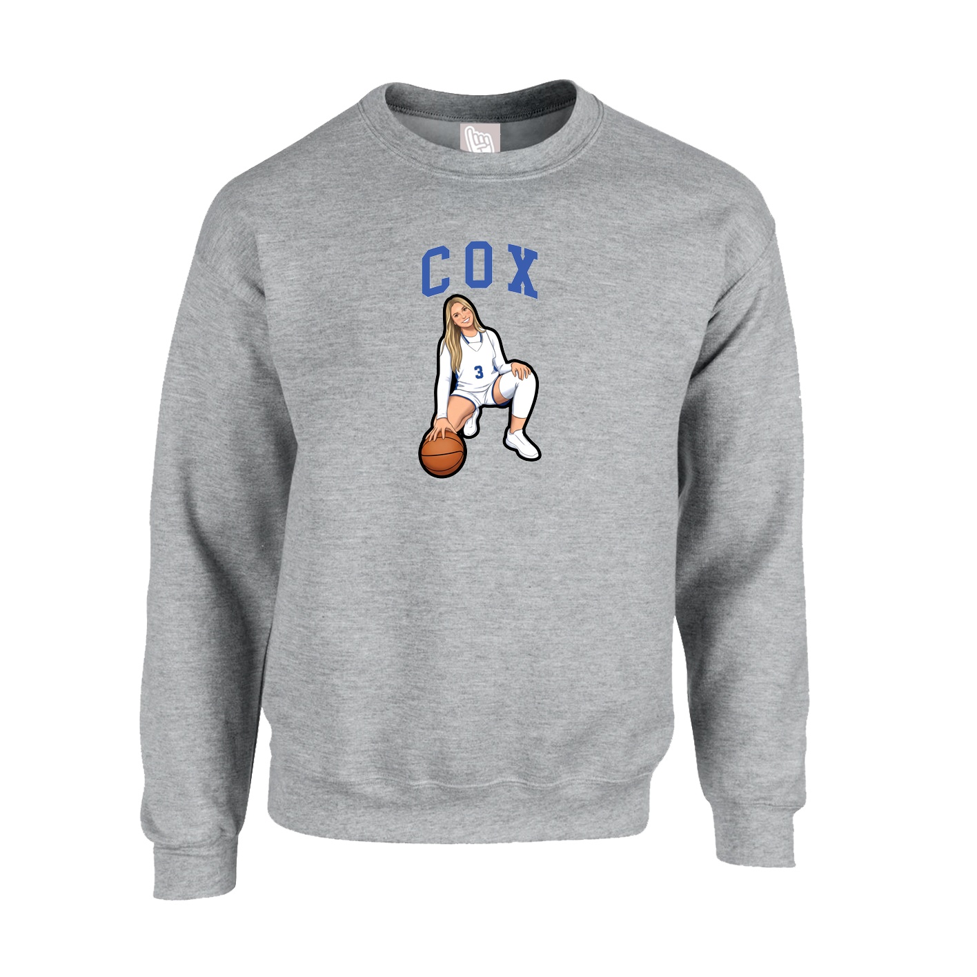 Fleece Crew — Shirsey in Grey