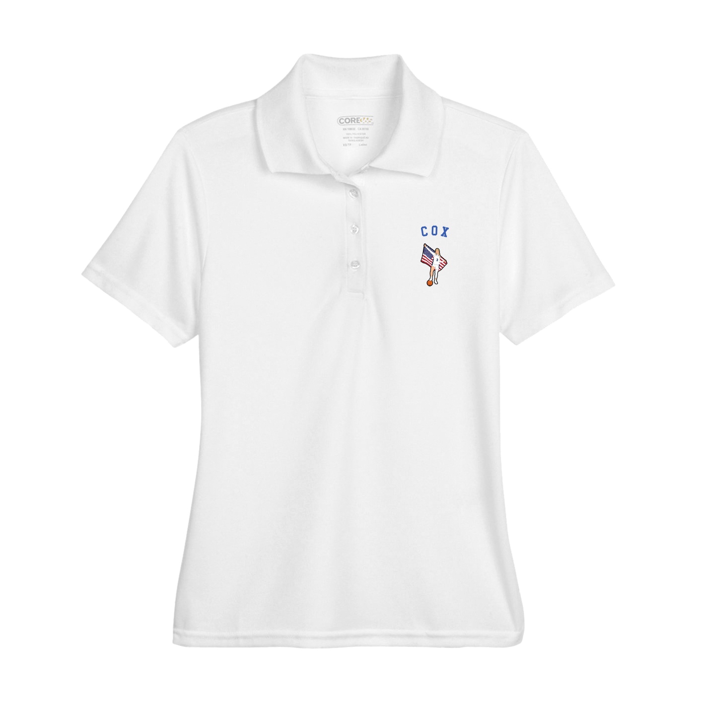 Womens Performance Polo — Shirsey Arch in White