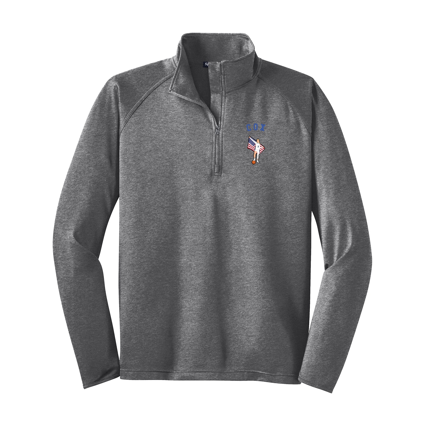 Q-Zip Pullover — Shirsey Arch in Grey