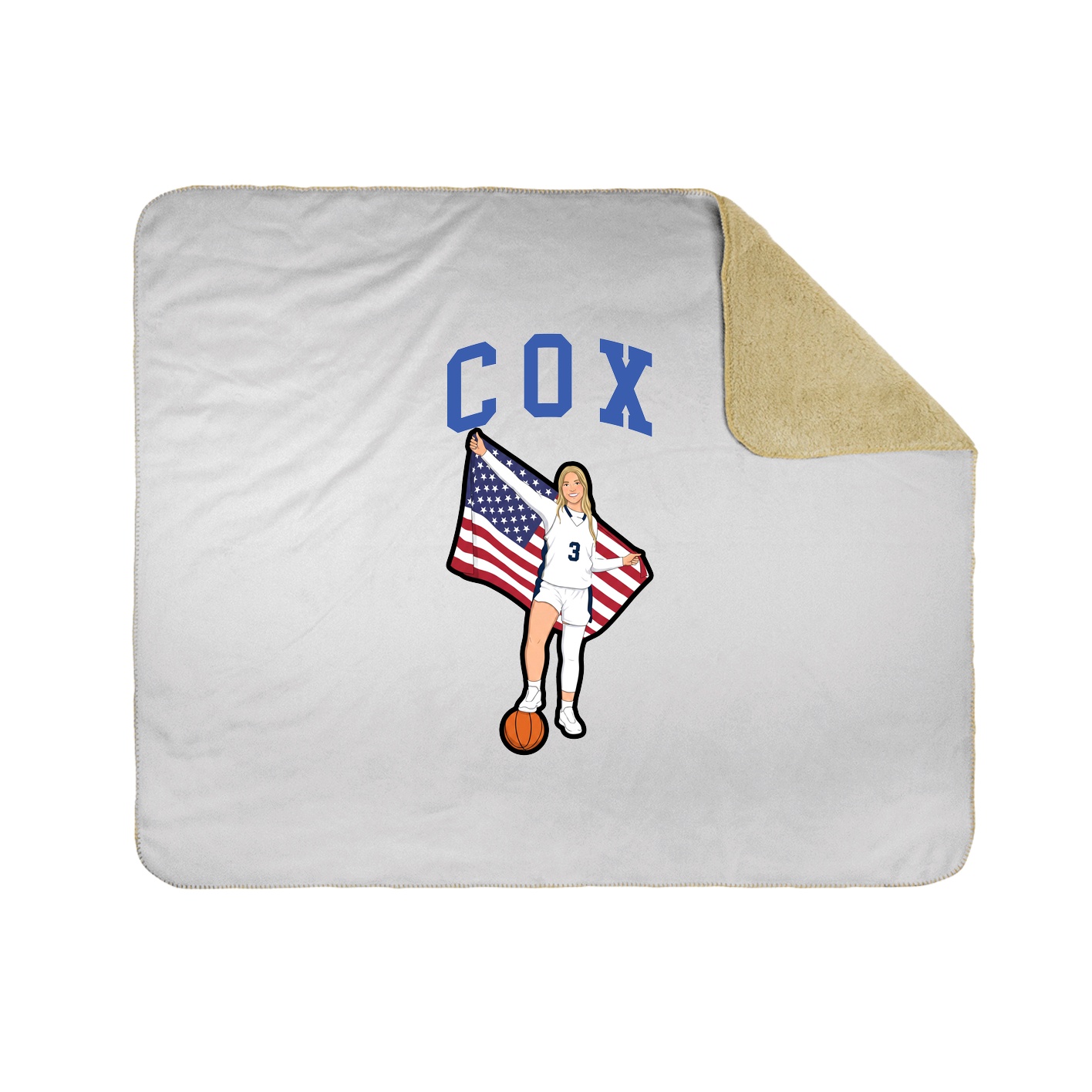 Throw Blanket — Shirsey in White