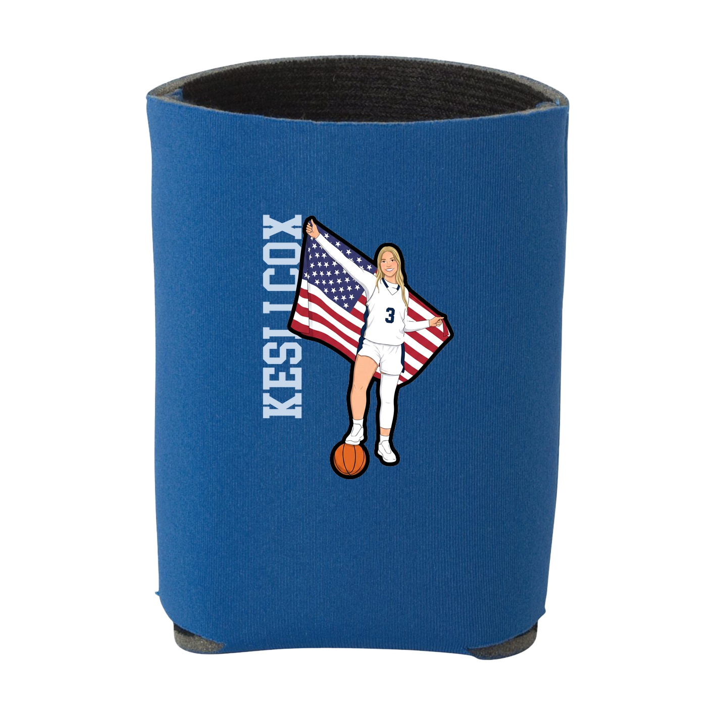 Can Holder — Name Vertical in Royal