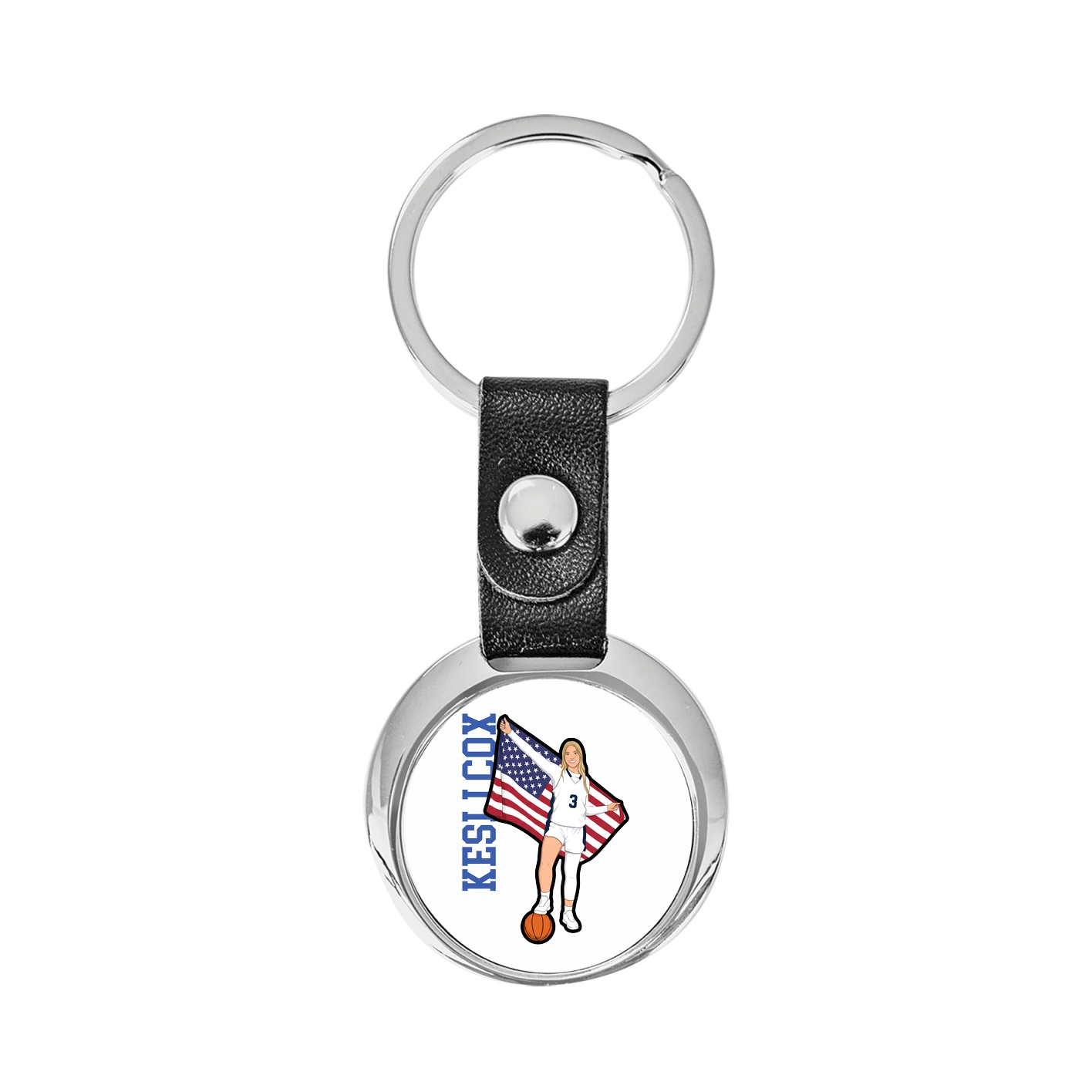 Key Chain — Name Vertical in Classic