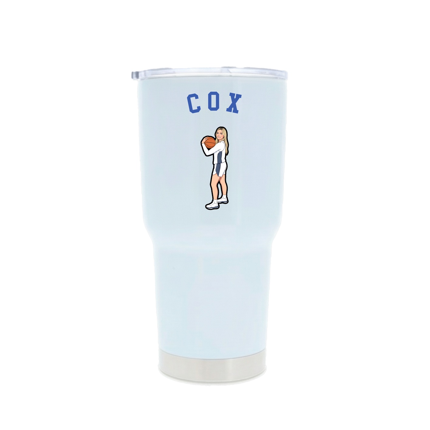 30oz Stainless Steel Tumbler — Shirsey Arch in White