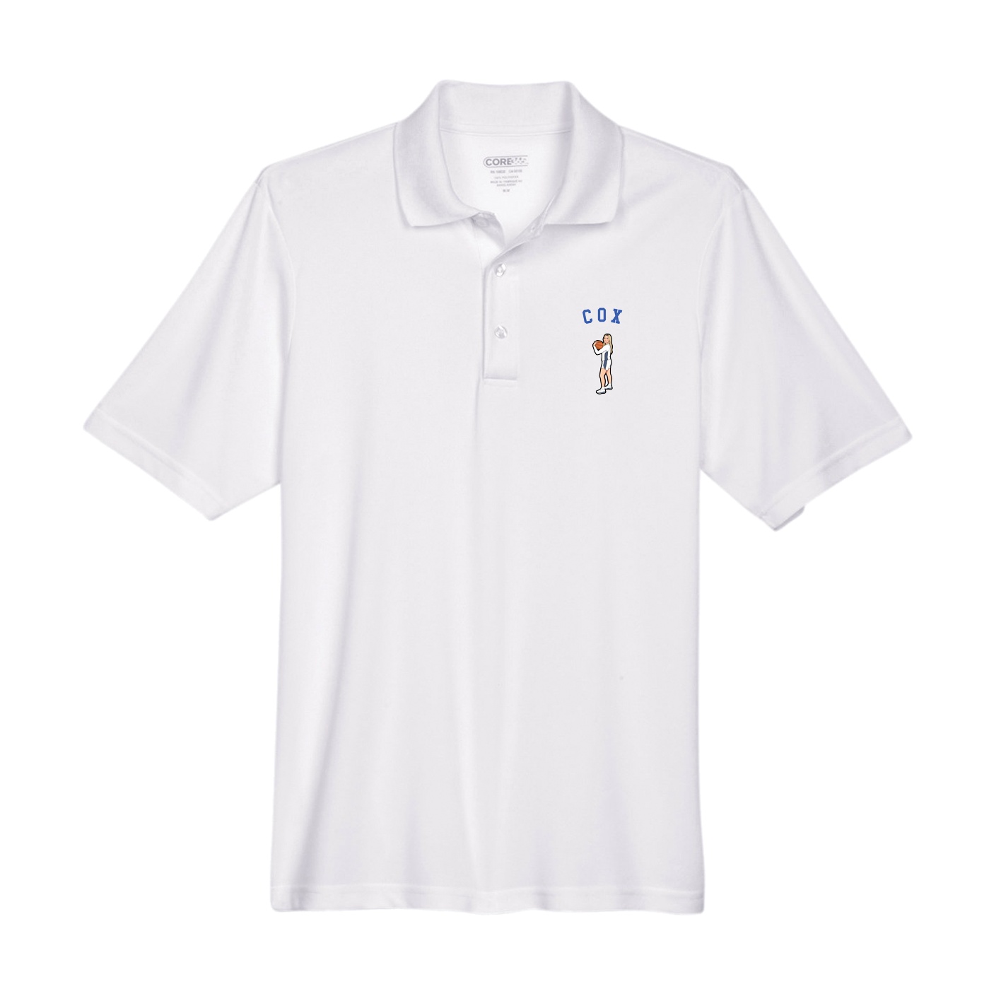 Performance Polo — Shirsey Arch in White
