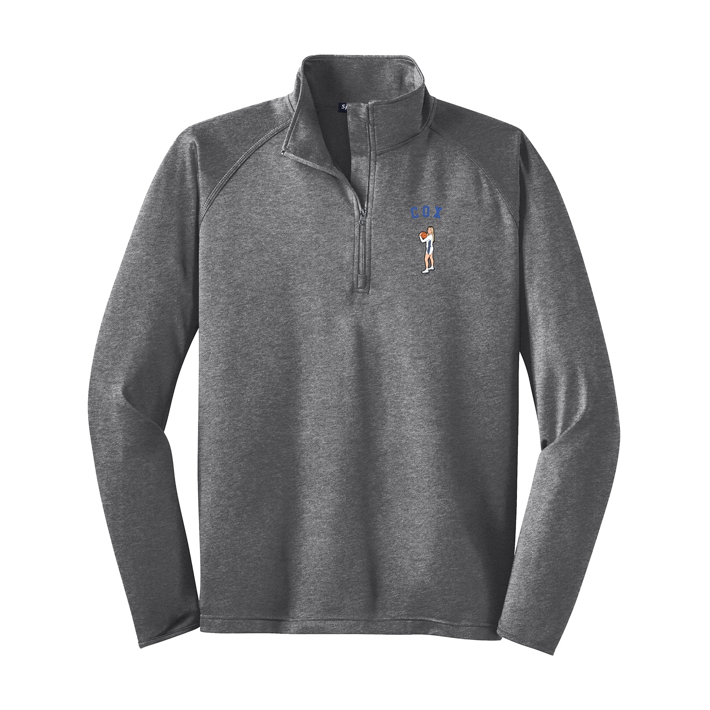 Q-Zip Pullover — Shirsey Arch in Grey