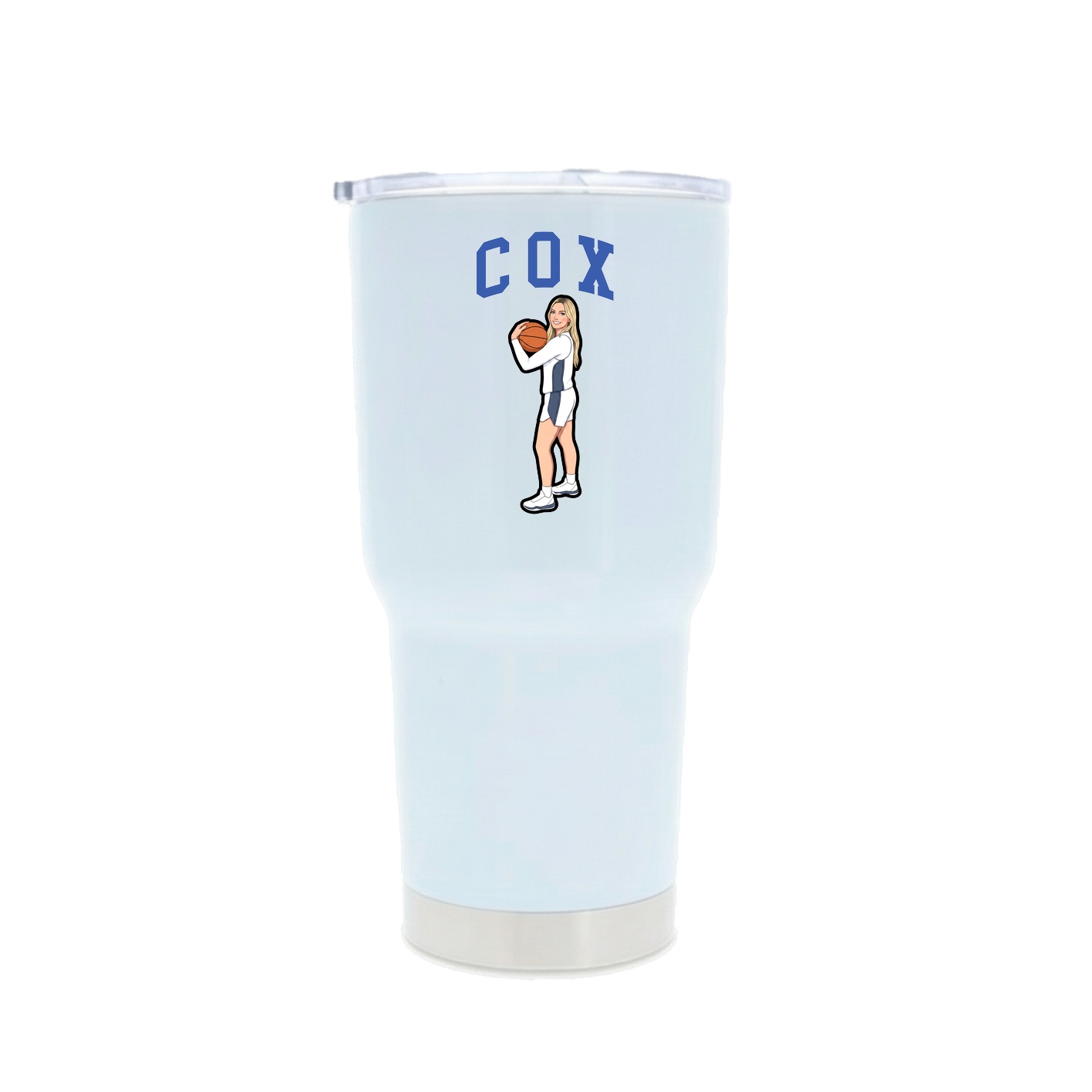 30oz Stainless Steel Tumbler — Shirsey in White