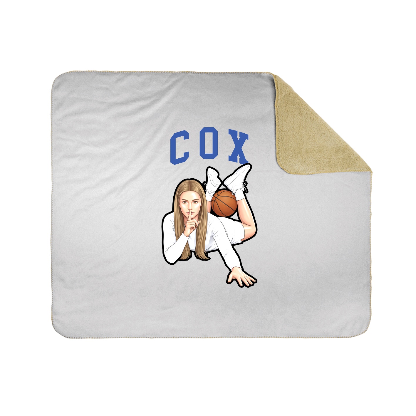 Throw Blanket — Shirsey in White