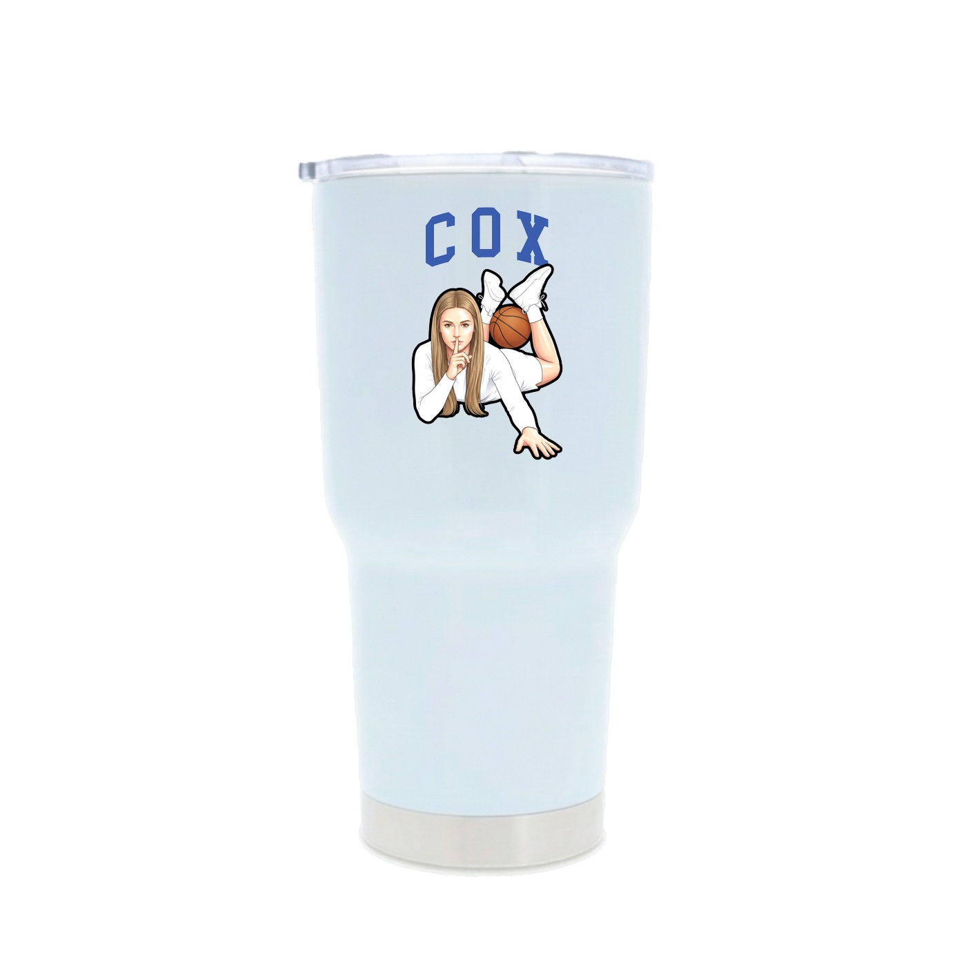 30oz Stainless Steel Tumbler — Shirsey in White