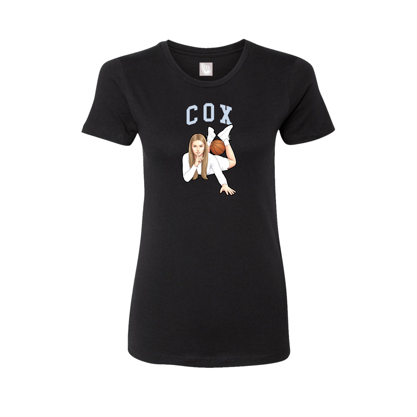 Fitted Women's Tee — Shirsey in Black