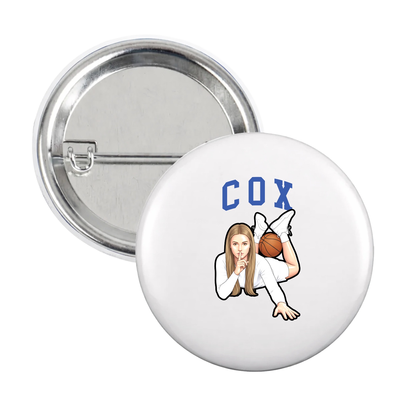 Game Day Button — Shirsey in White