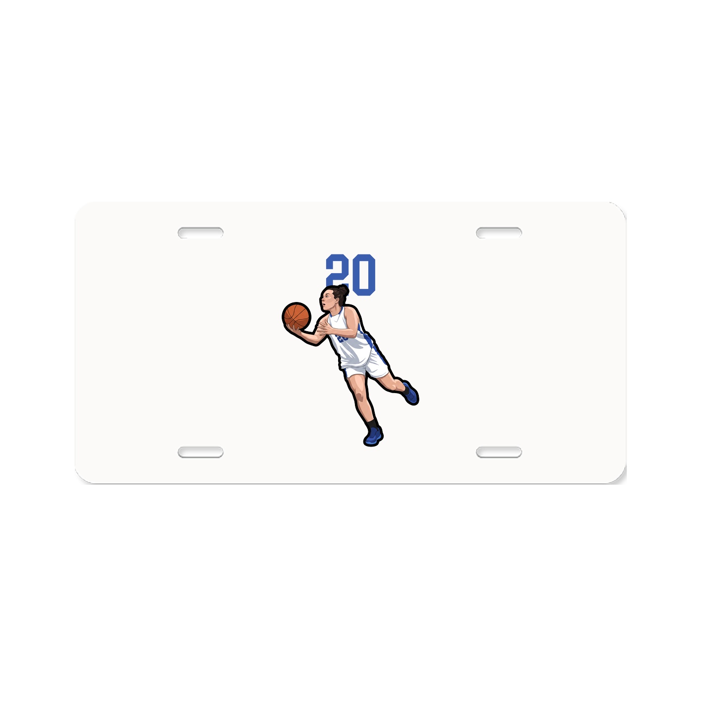 License Plate — Number Top in Classic