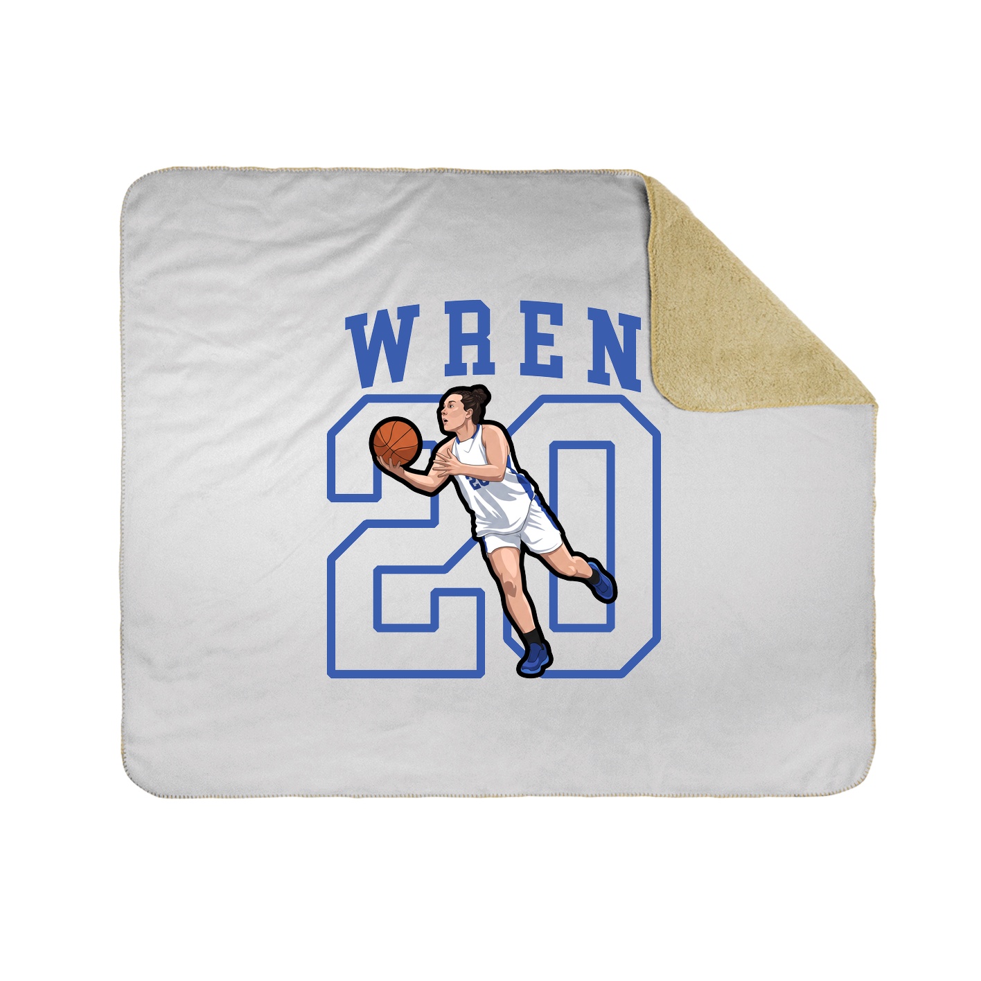 Throw Blanket — Shirsey in White