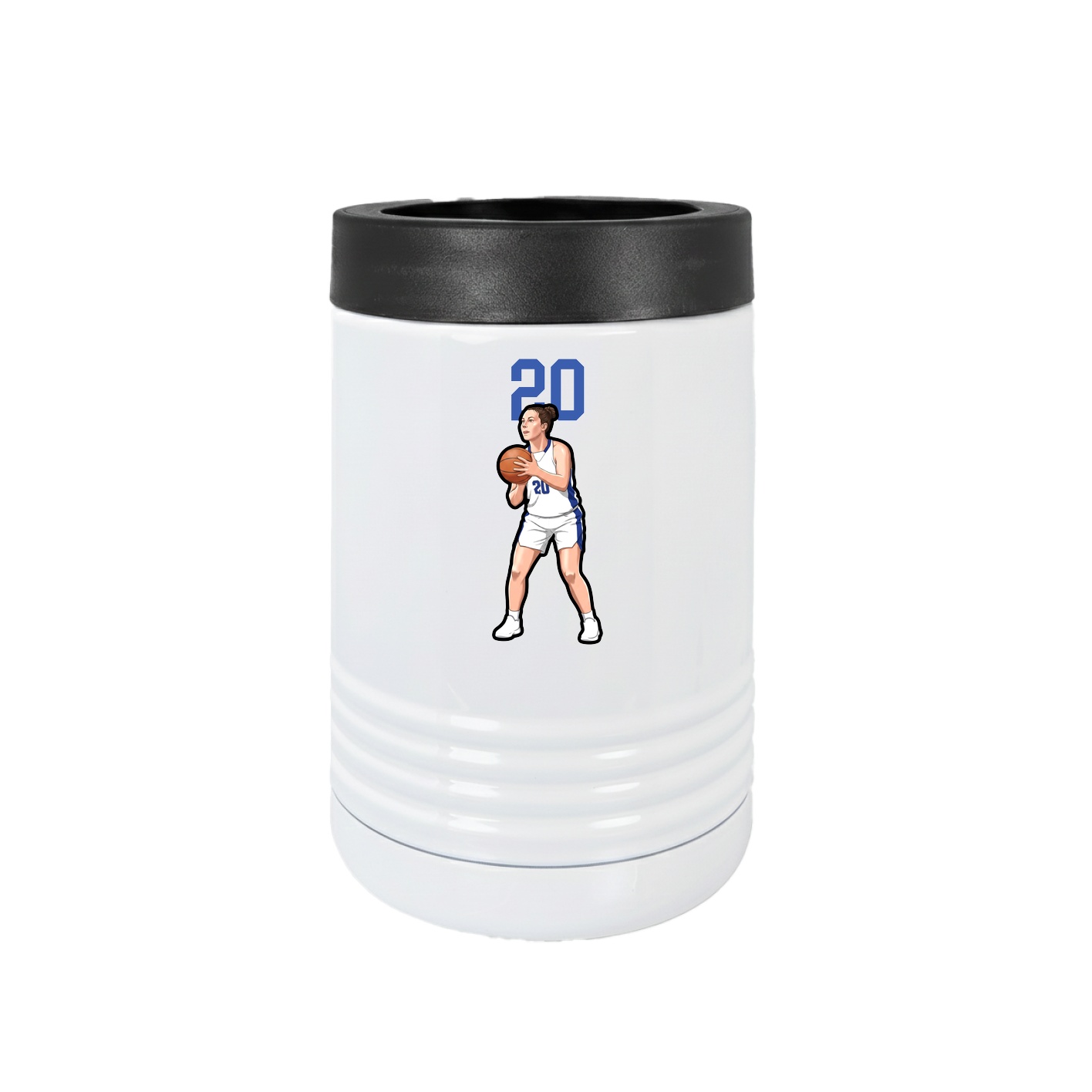 Beverage Holder — Number Top in White