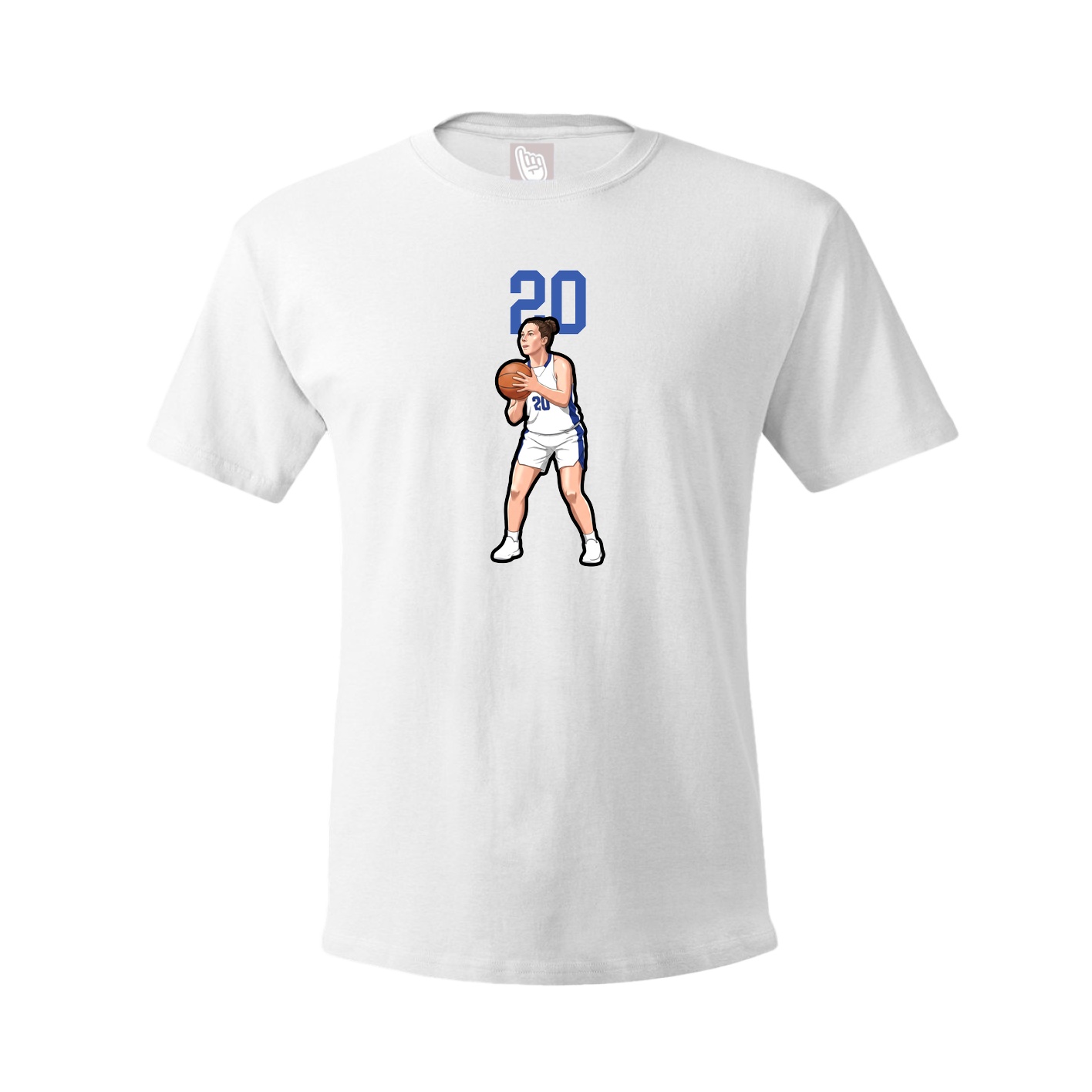 Tee — Number Top in White