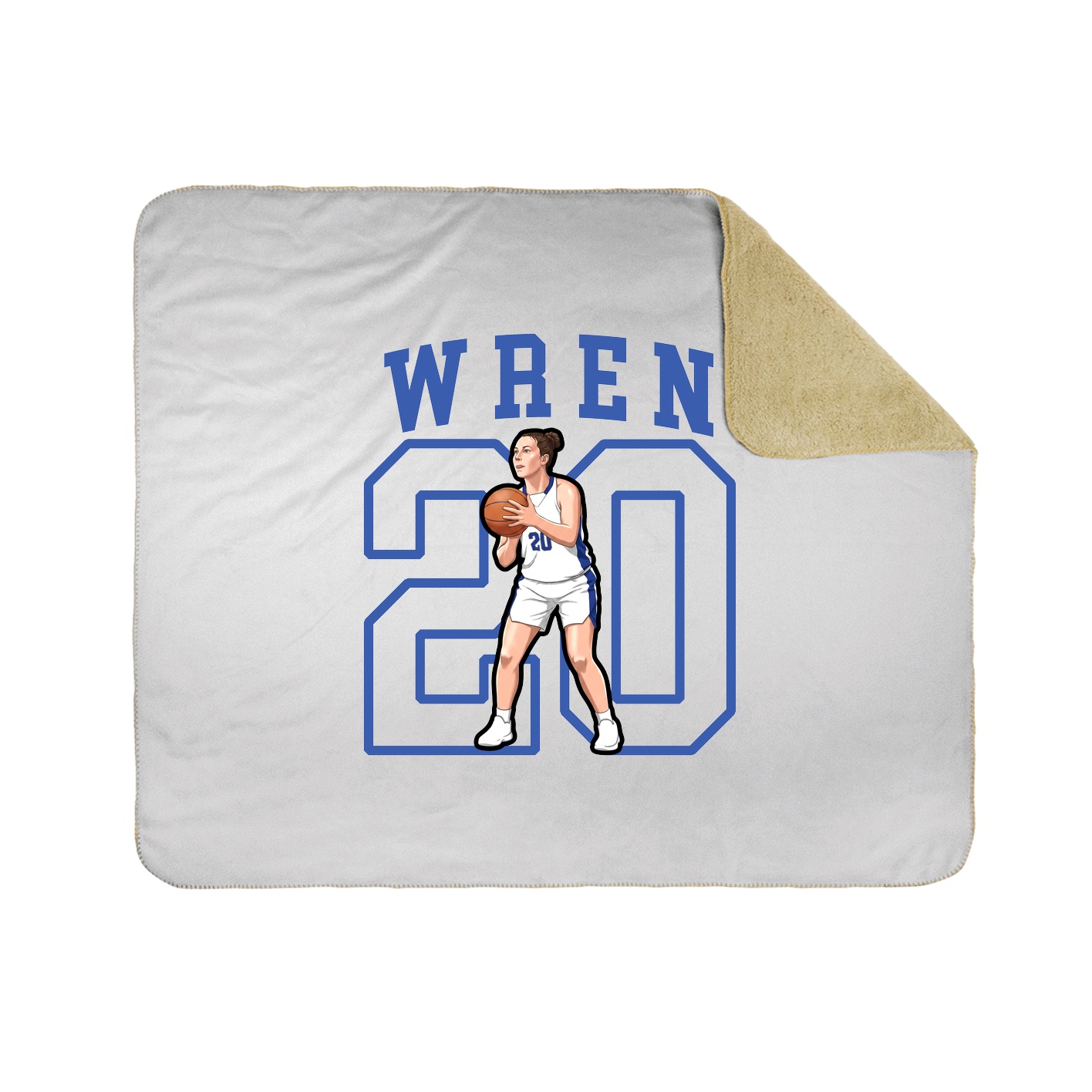 Throw Blanket — Shirsey in White