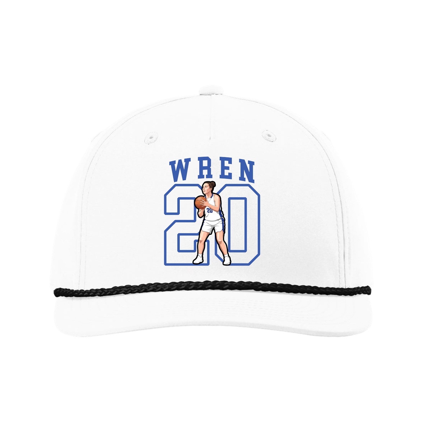 Five-Panel Classic Rope Cap — Shirsey in White