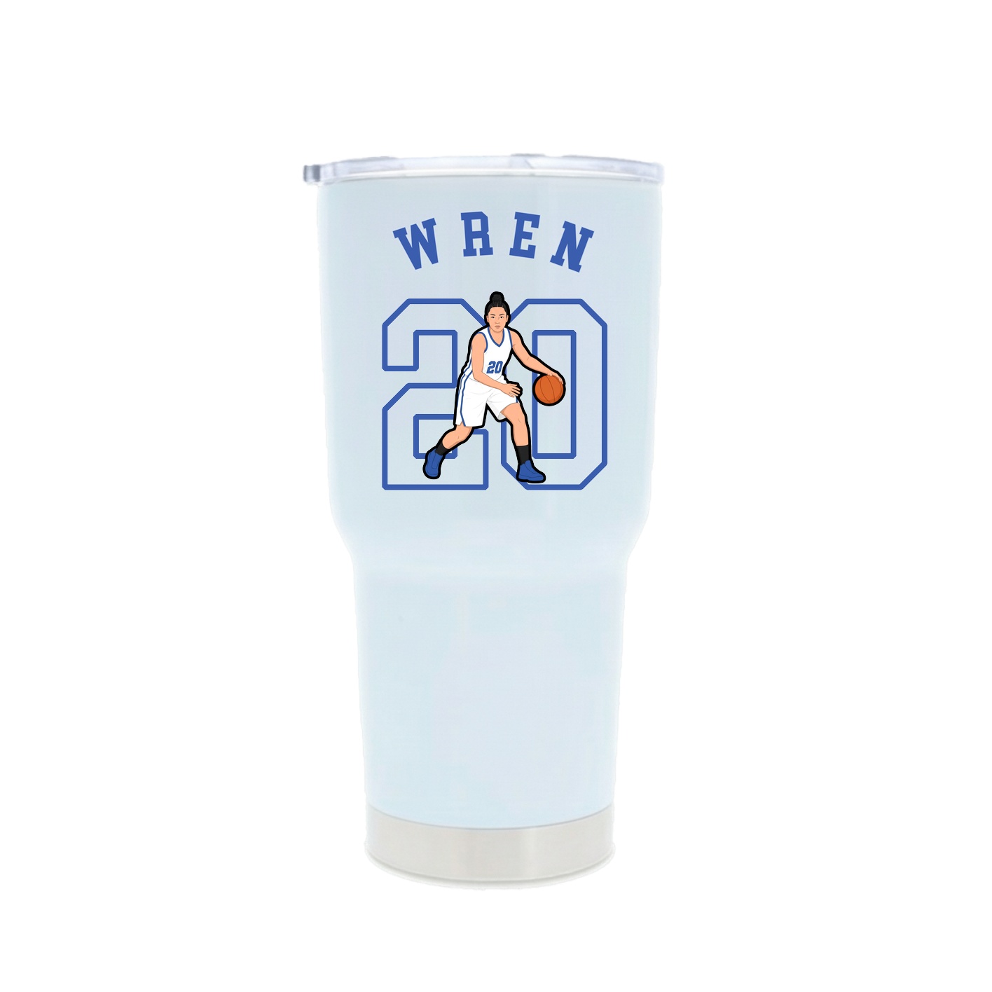 30oz Stainless Steel Tumbler — Shirsey Arch in White