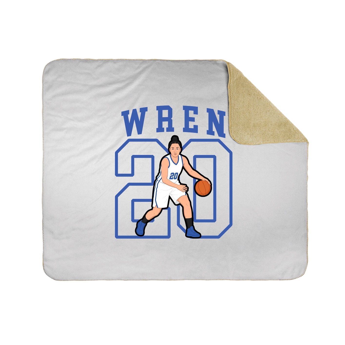 50x60 Sherpa Lined Throw Blanket