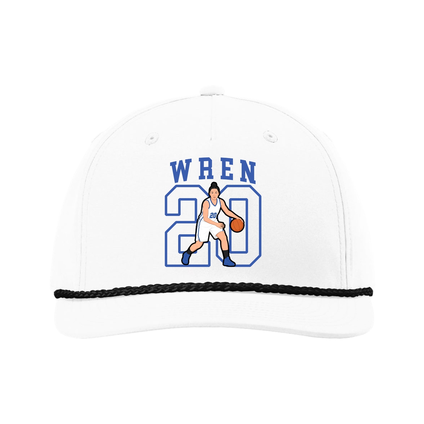 Five-Panel Classic Rope Cap — Shirsey in White