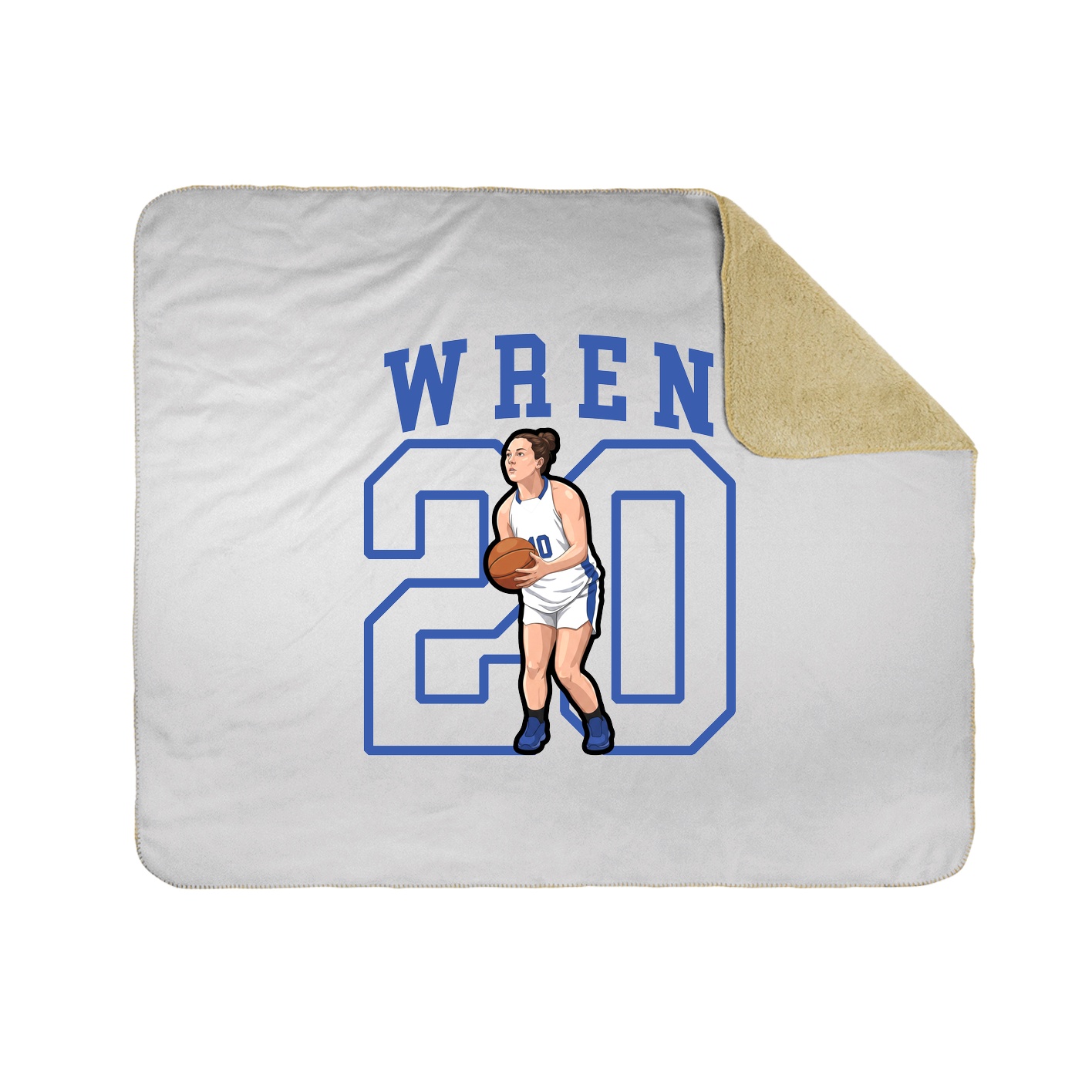 Throw Blanket — Shirsey in White