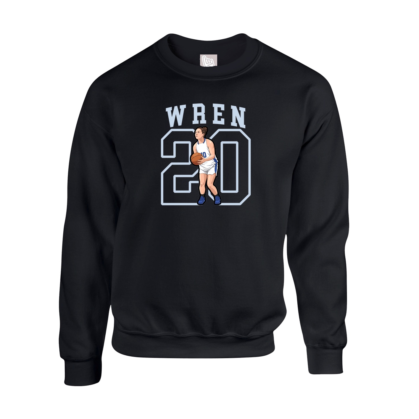 Fleece Crew — Shirsey in Black