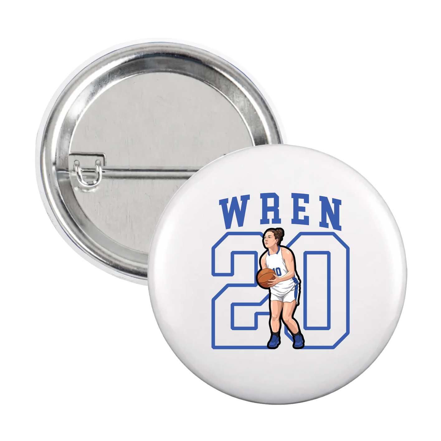 Game Day Button — Shirsey in White