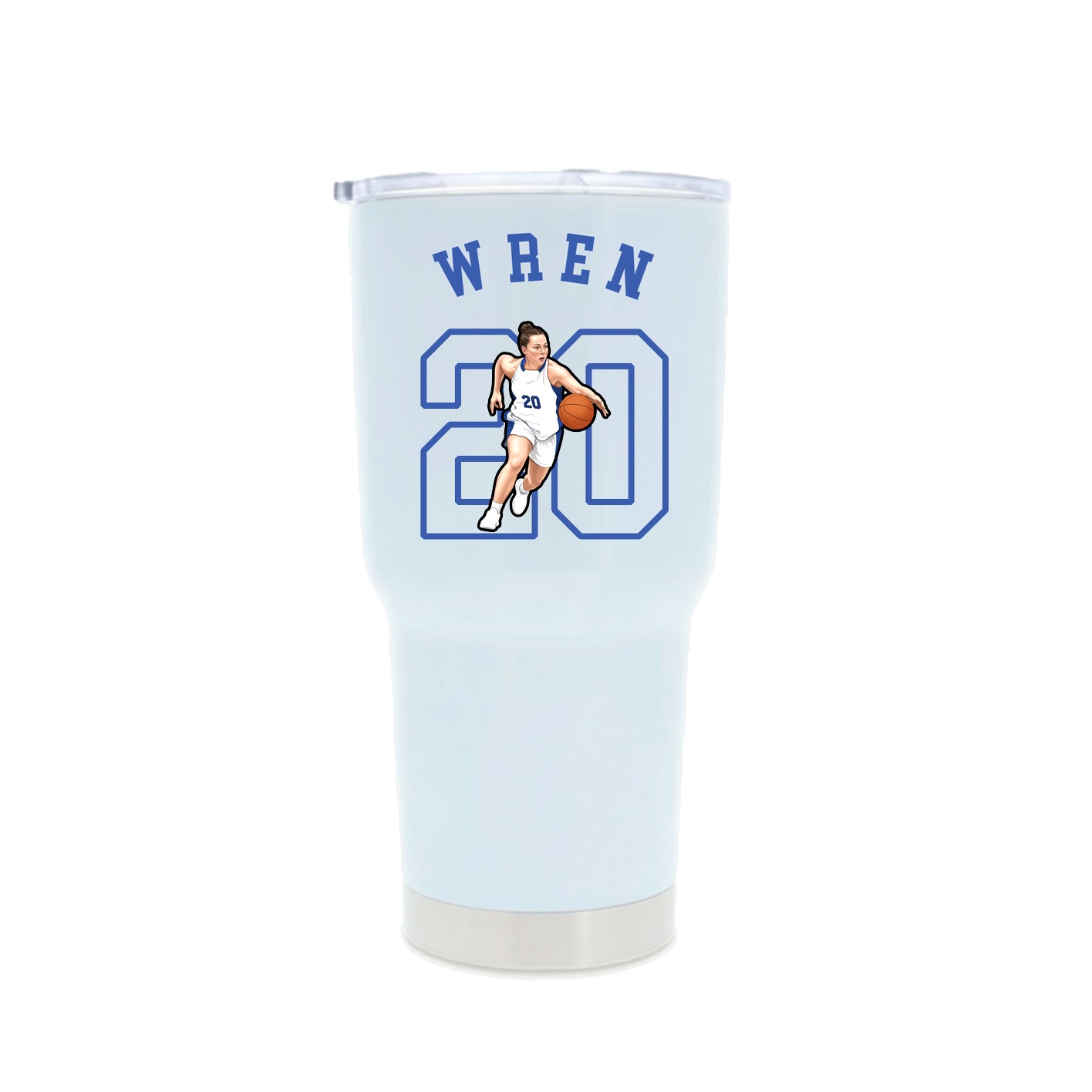 30oz Stainless Steel Tumbler — Shirsey Arch in White