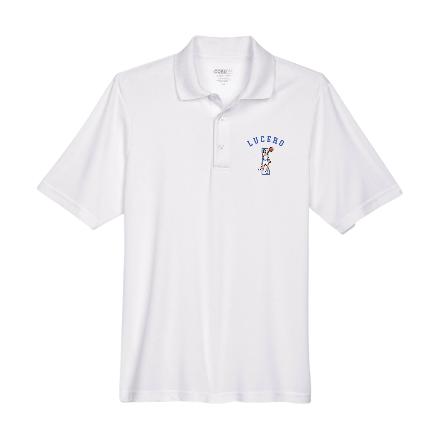 Performance Polo — Shirsey Arch in White