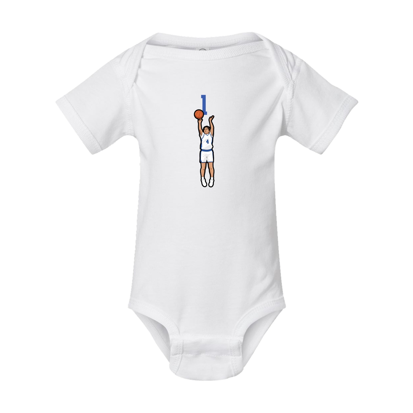 Baby Onesie — Number Top in White