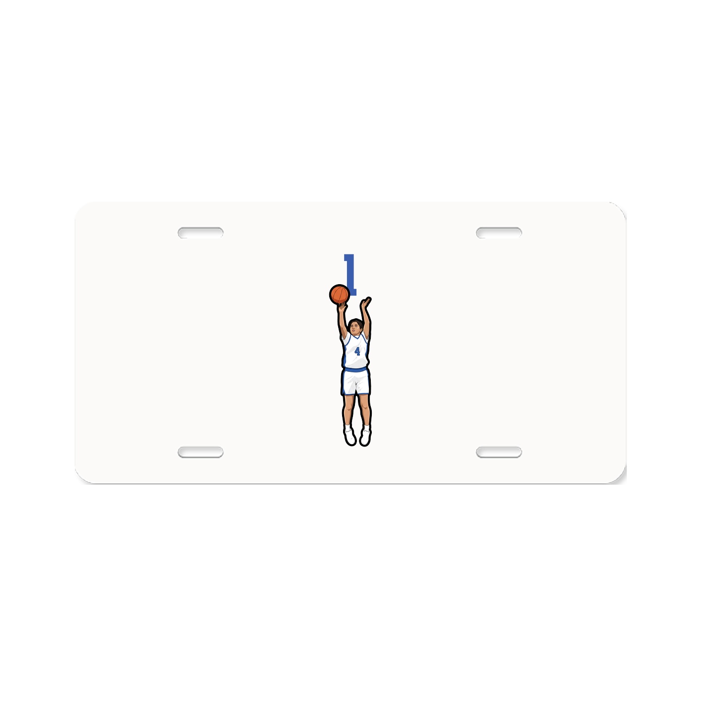 License Plate — Number Top in Classic