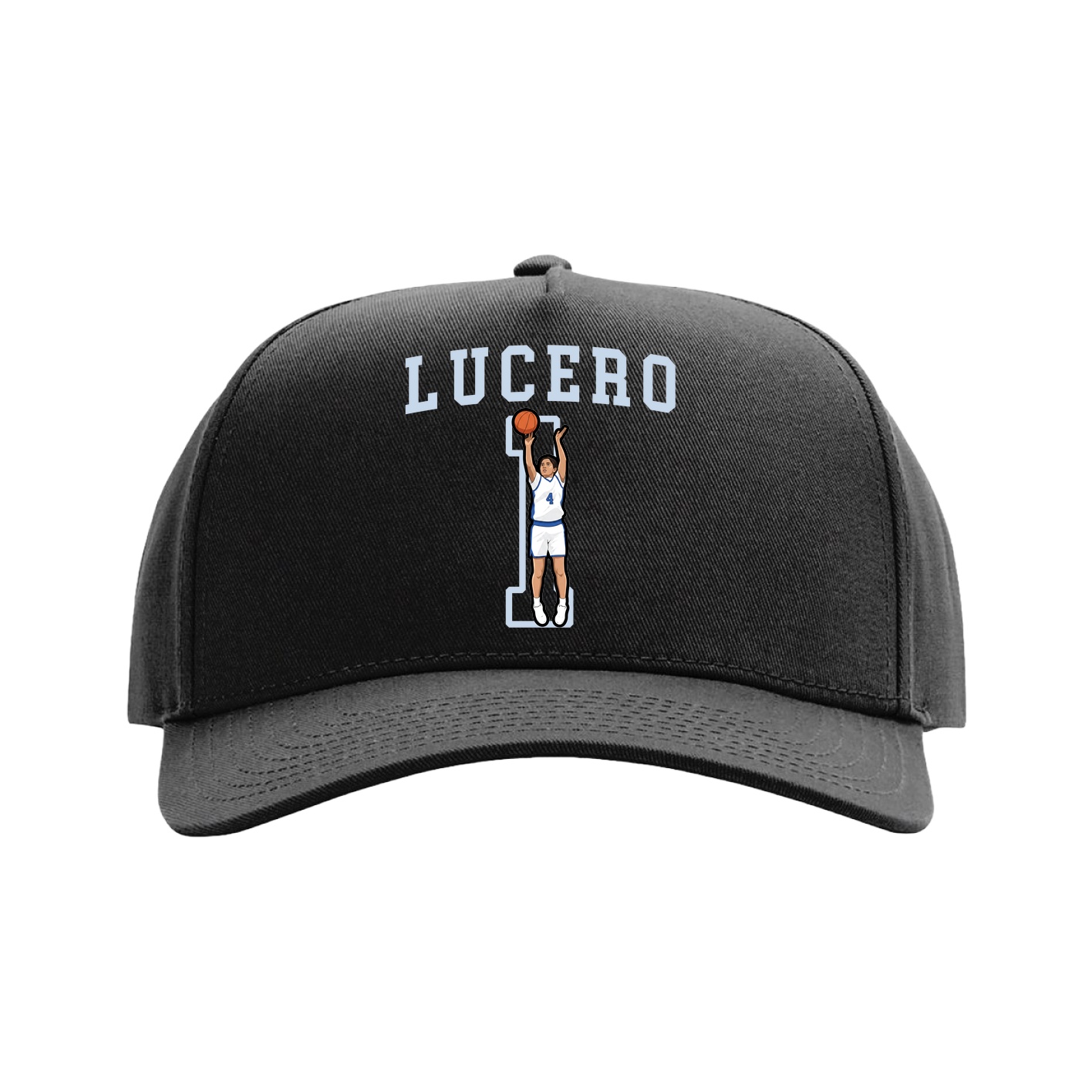 Full Fabric Five-Panel Champ Cap — Shirsey in Black
