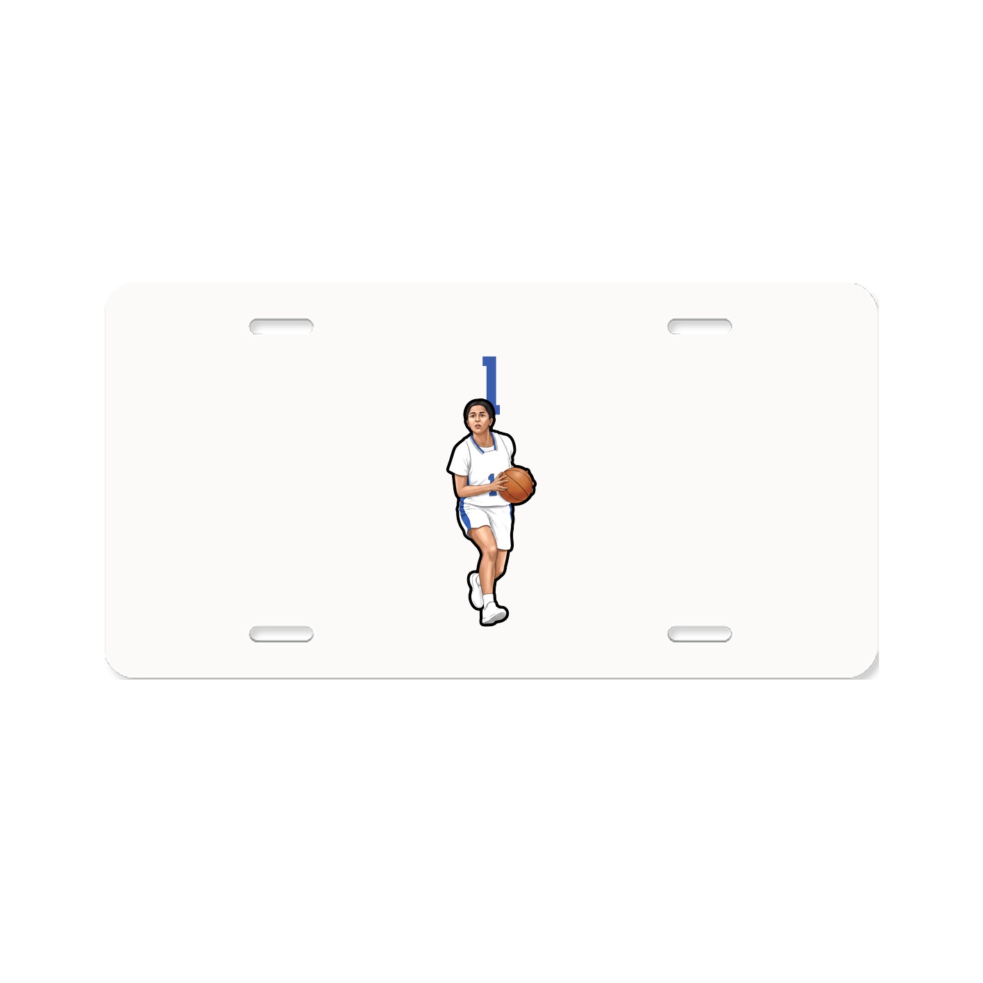 License Plate — Number Top in Classic