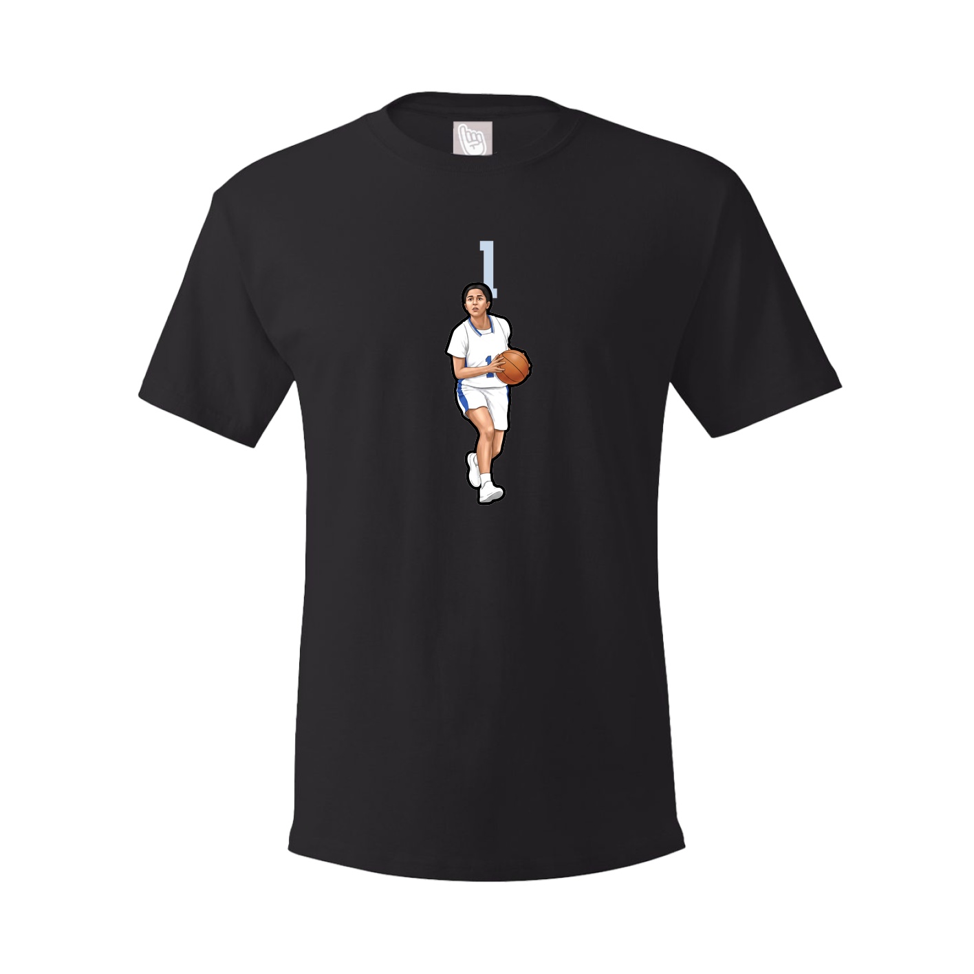 Youth Tee — Number Top in Black