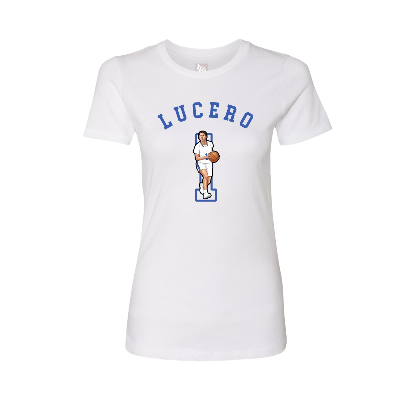 Fitted Women's Tee — Shirsey Arch in White