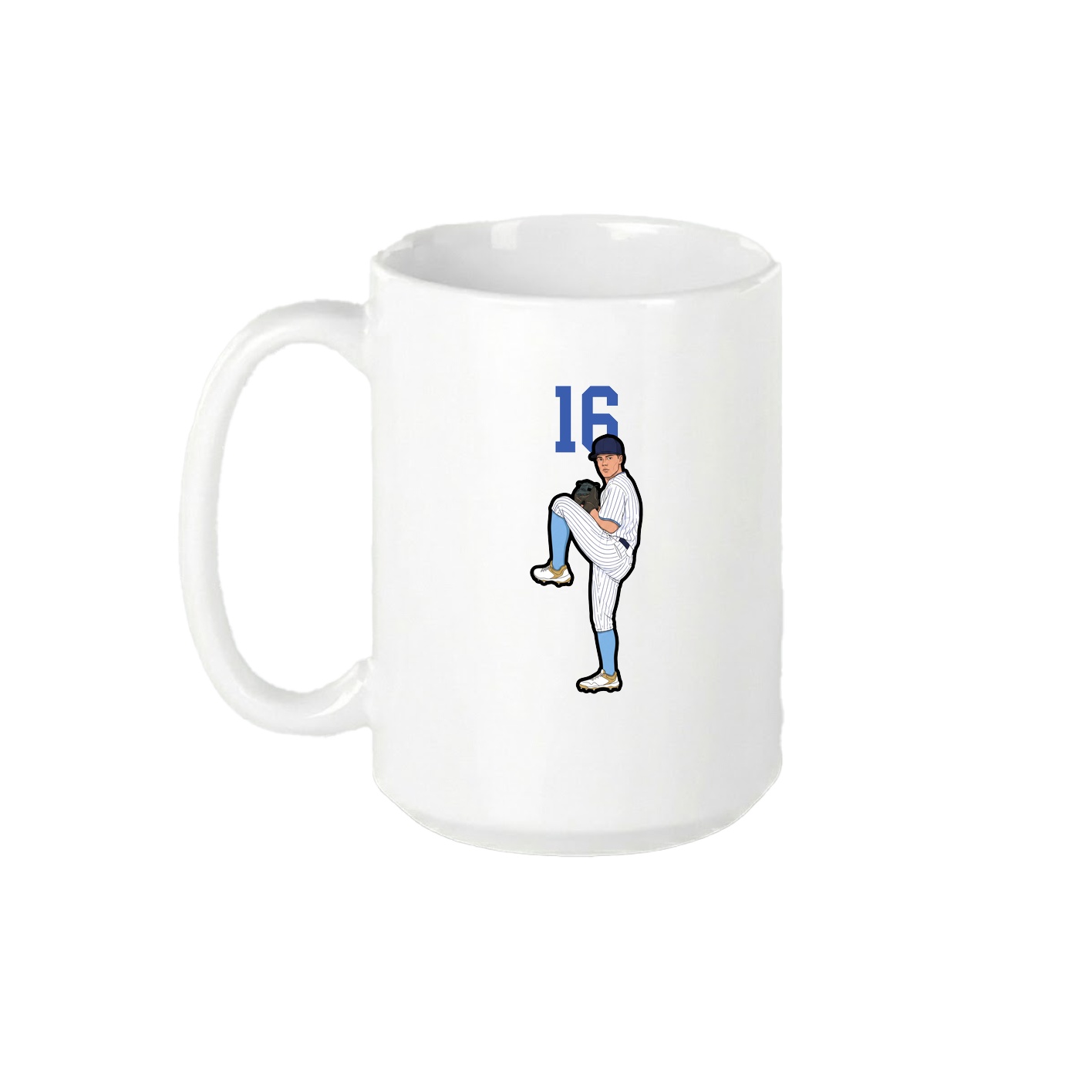 15oz Coffee Mug — Number Top in White