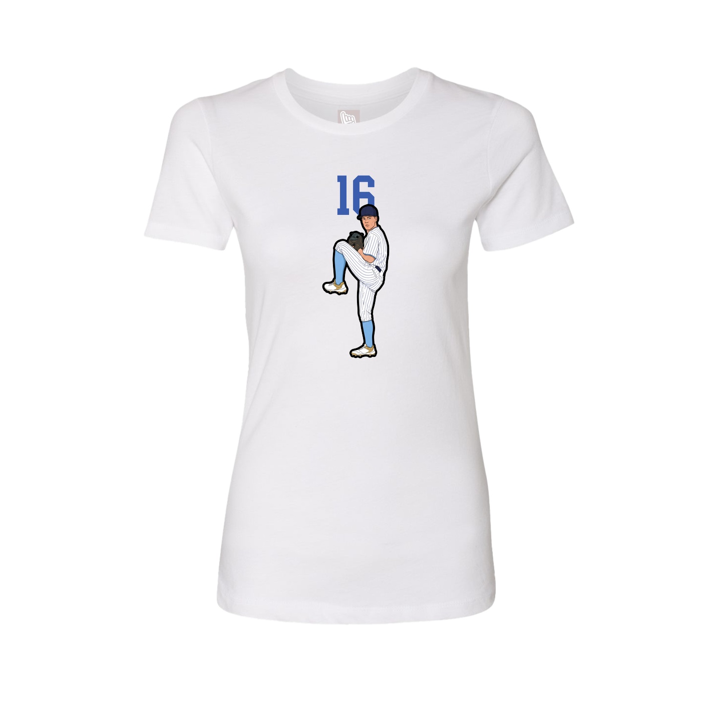 Womens Tee — Number Top in White