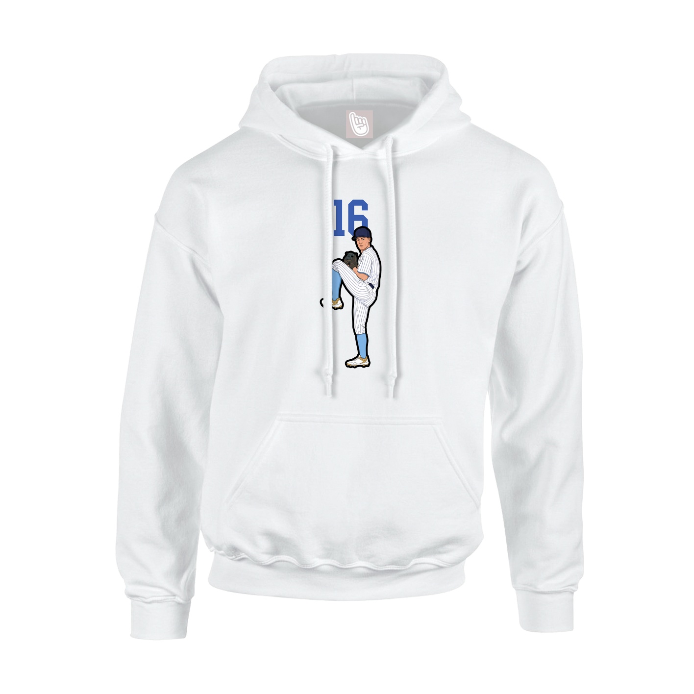 Hoodie — Number Top in White