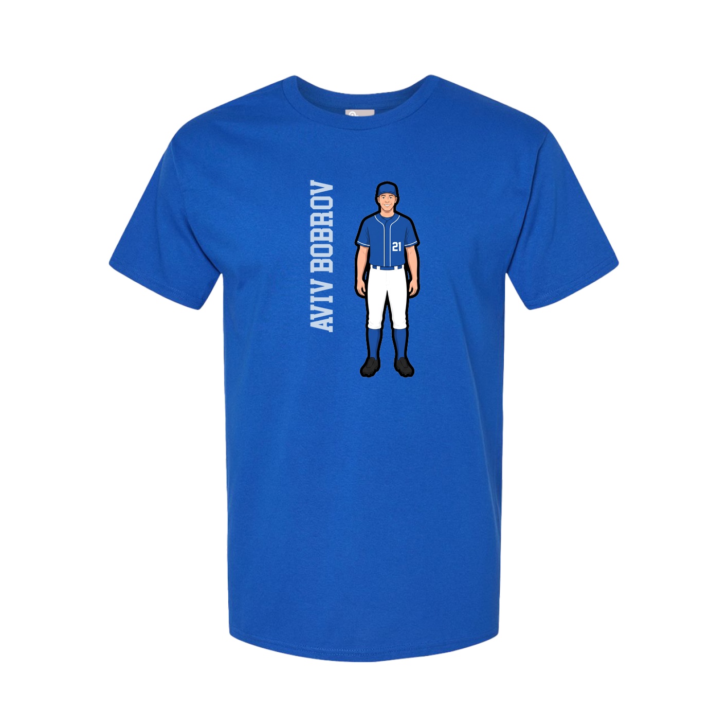 Tee — Name Vertical in Royal