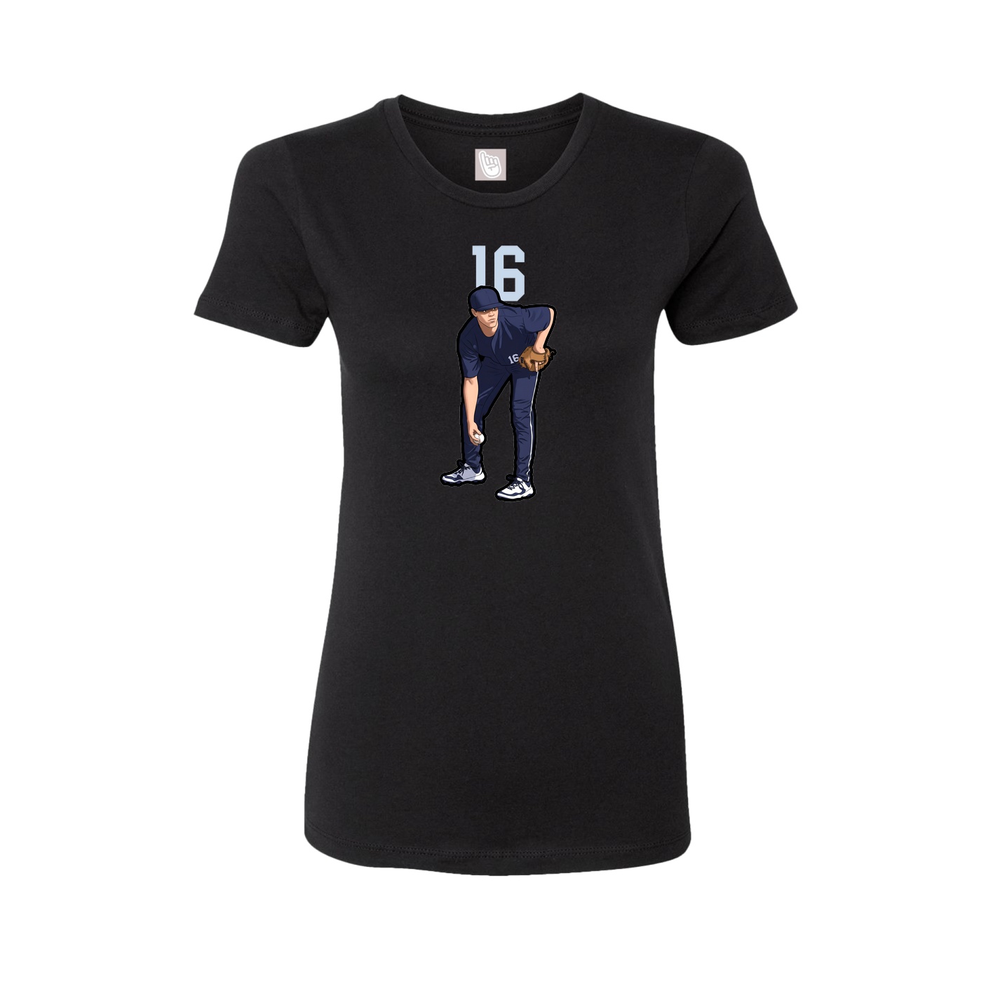 Womens Tee — Number Top in Black
