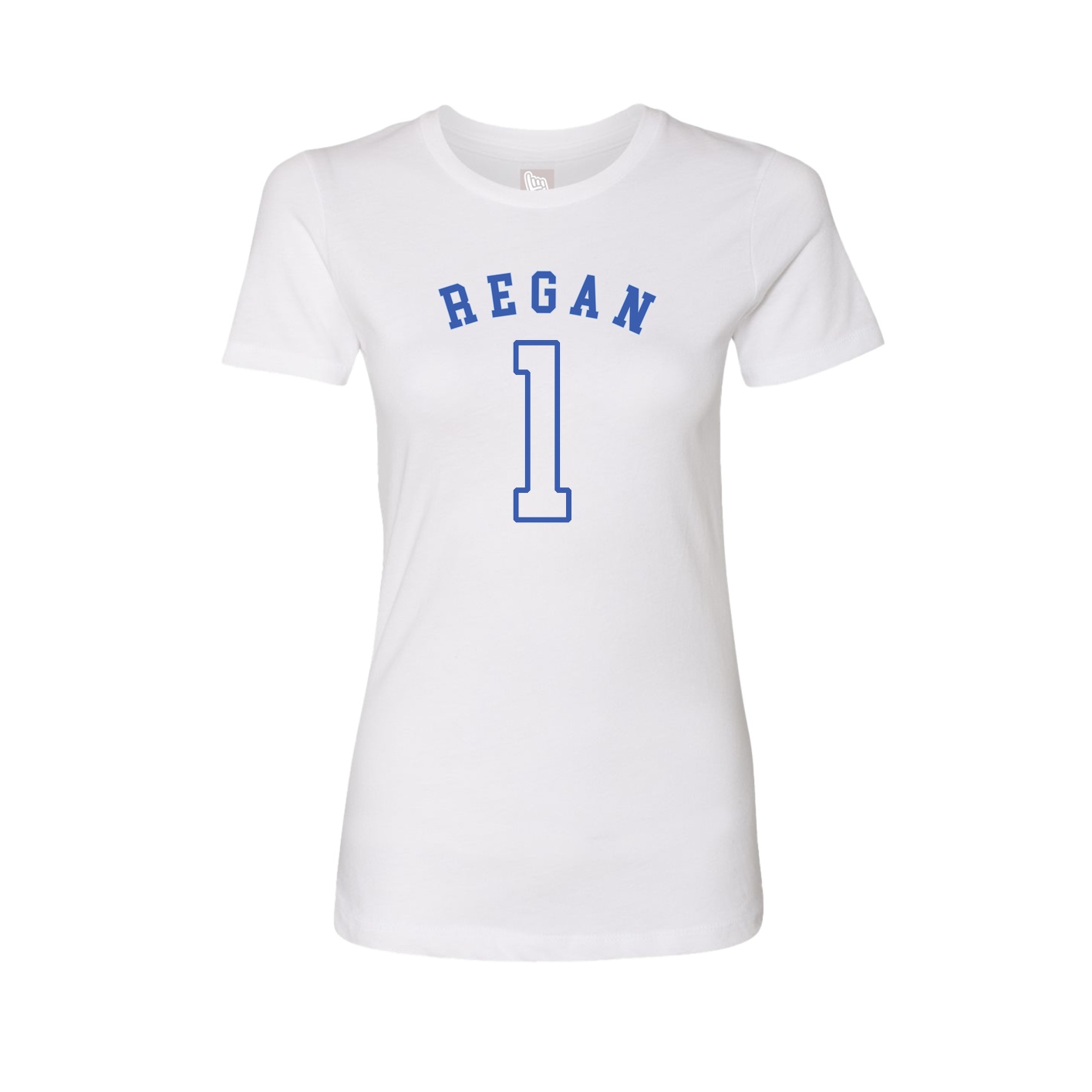 Fitted Women's Tee — Shirsey Arch in White