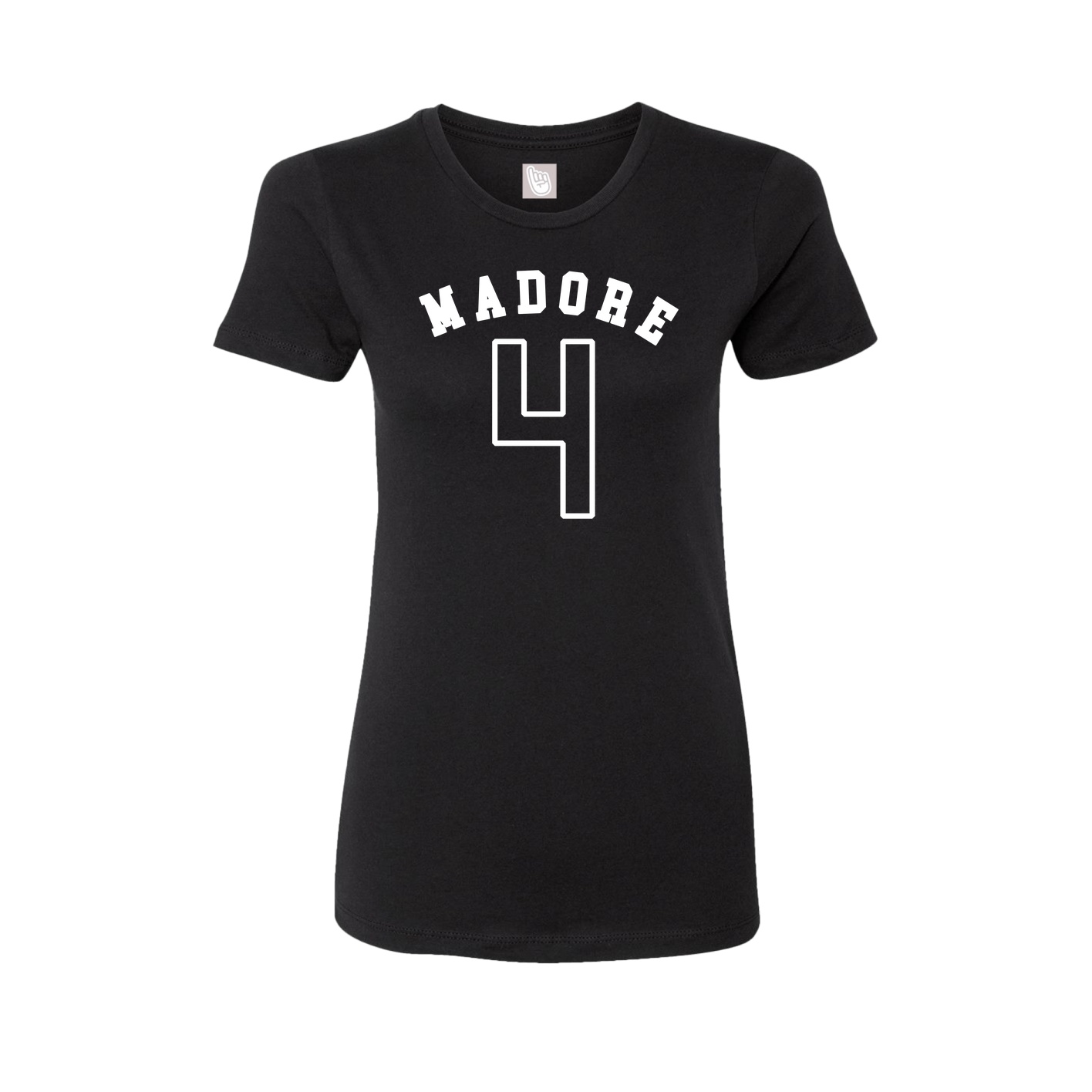 Fitted Women's Tee — Shirsey Arch in Black