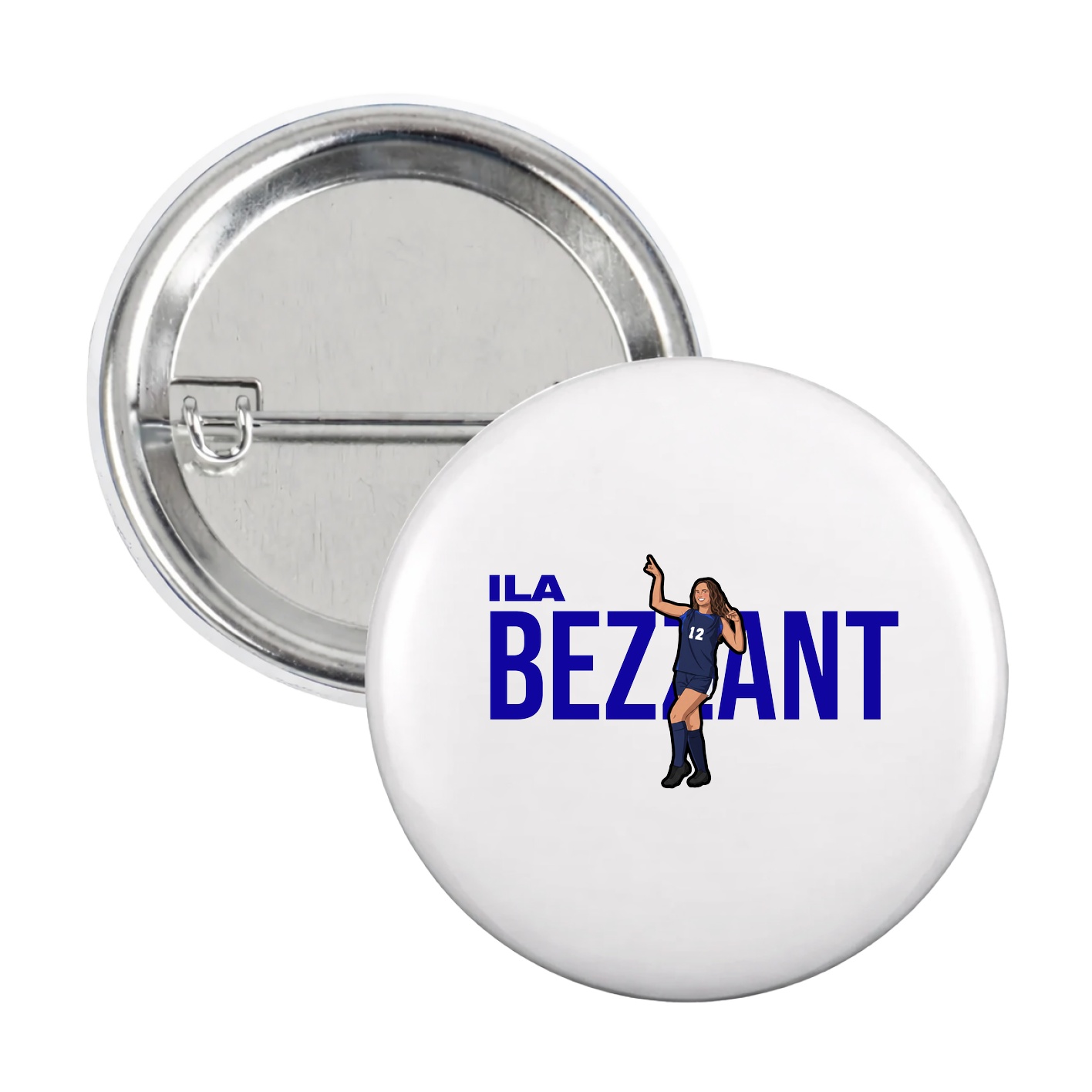 Game Day Button — Player Name in White